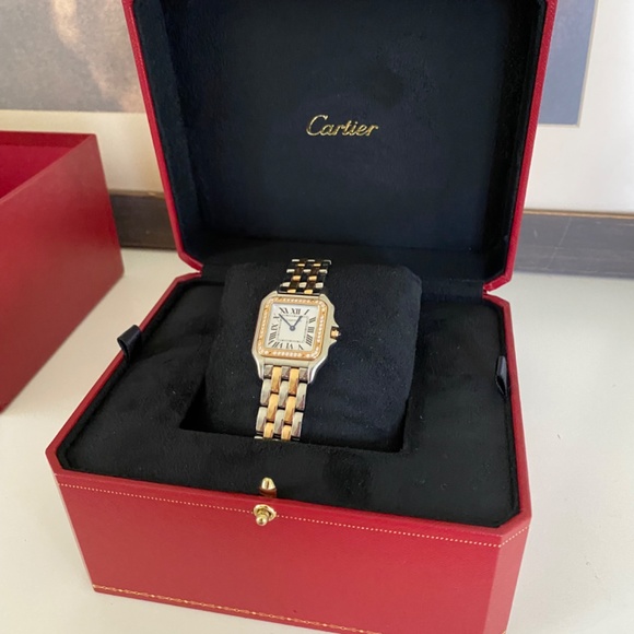 Cartier Panthere medium size, rose gold / white gold with Diamonds - Picture 2 of 4